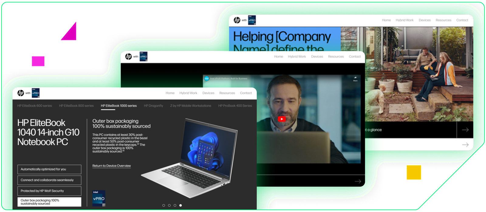 HP — HP built a personalized Micro App for 50 enterprise accounts